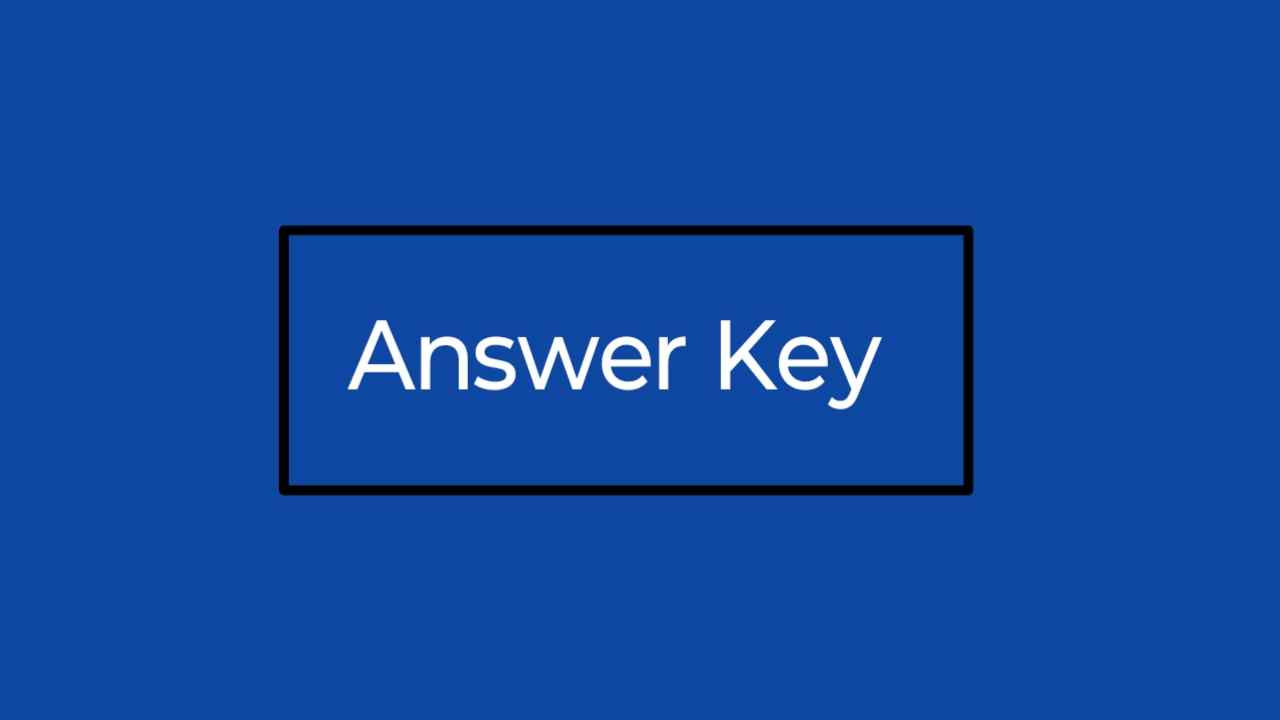 answer Key